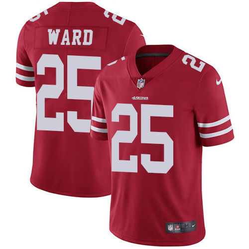 Nike 49ers #20 Jimmie Ward Red Team Color Men's Stitched NFL Vapor Untouchable Limited Jersey - Click Image to Close